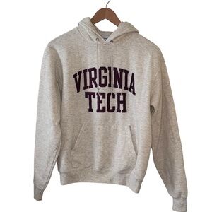 Virginia Tech VT Hokies Champion Grey Maroon Stitched Lettering Size Small